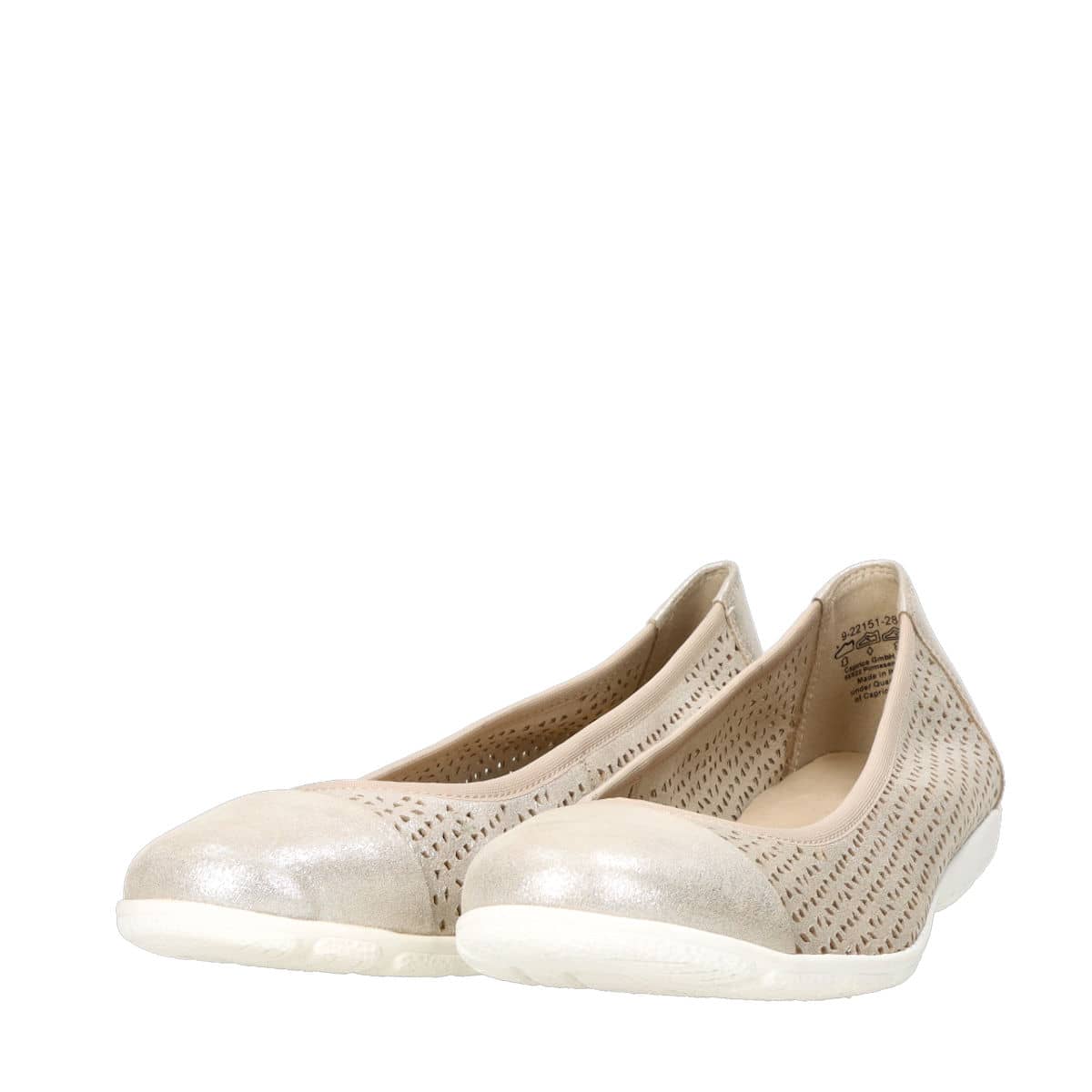 teori Sammenligne Refinement Caprice women's leather ballerina shoes - beige | Robel.shoes
