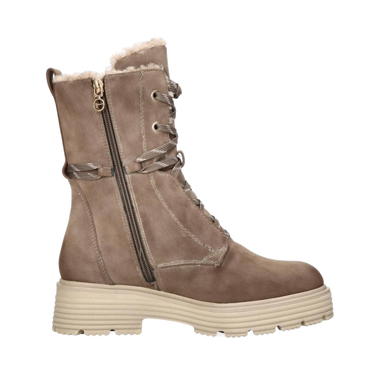 Tamaris women´s zippered - beige/brown | Robel.shoes