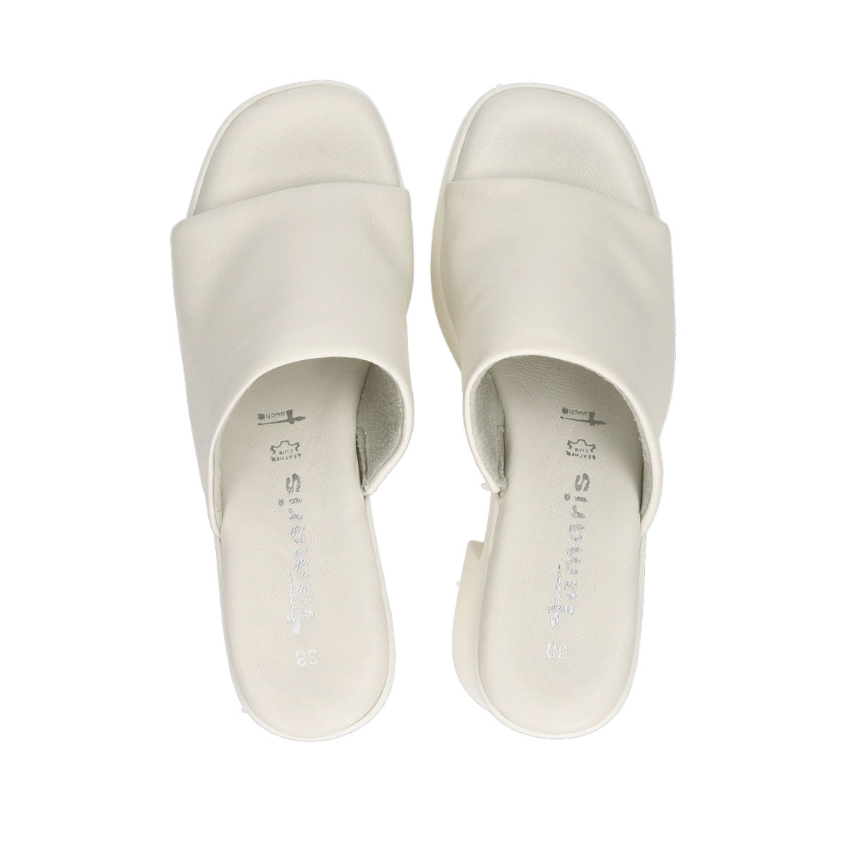Reis binnen Pijnboom Tamaris women's leather slippers - white | Robel.shoes