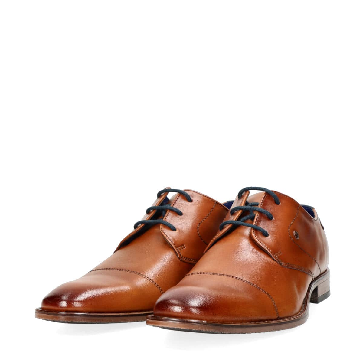 Bugatti men's leather formal shoes - cognac brown