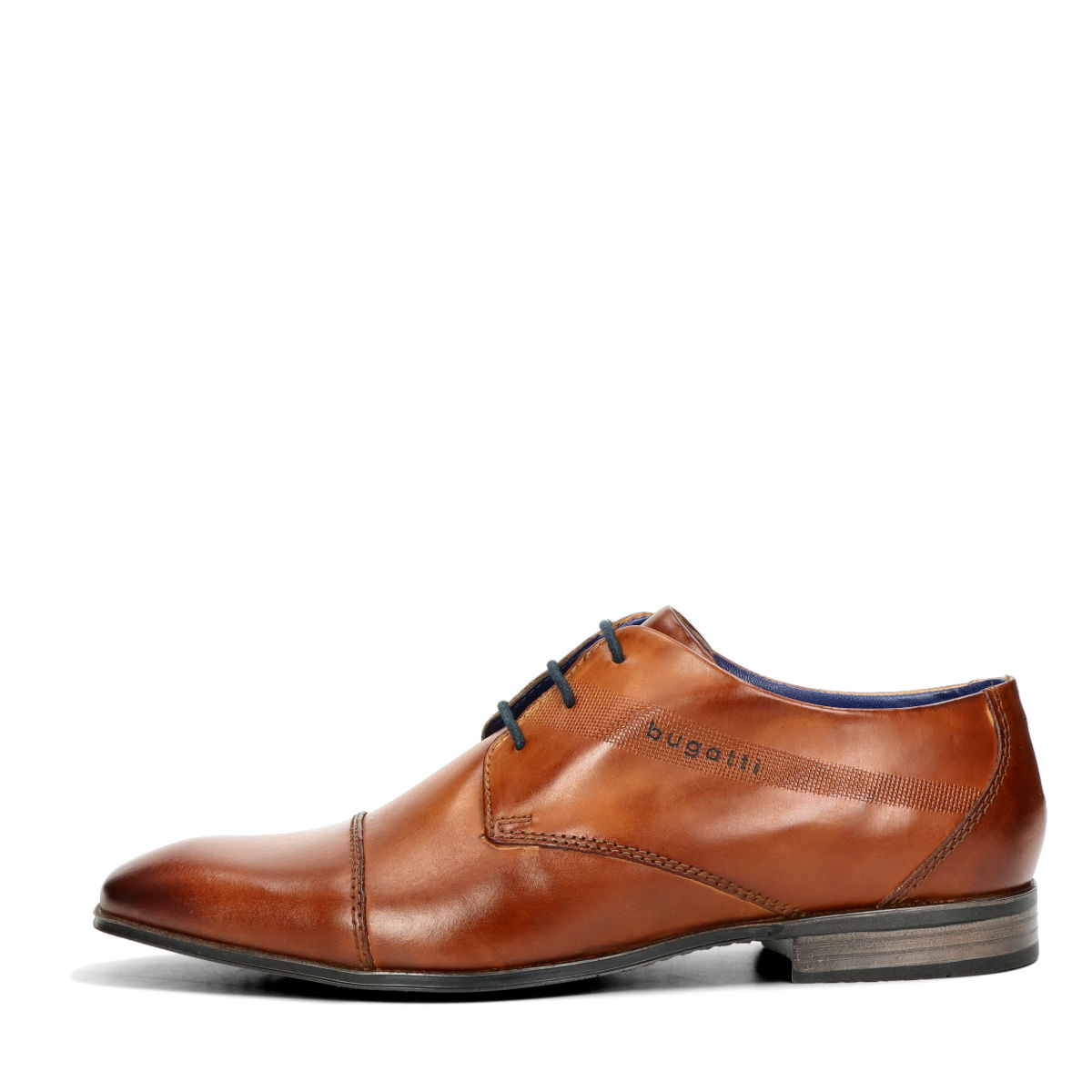 Bugatti men\'s leather formal shoes - cognac brown