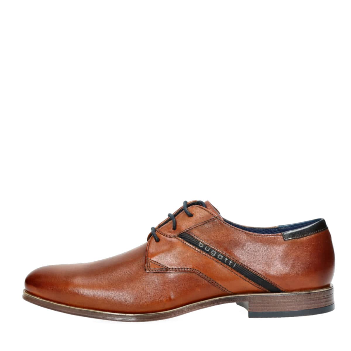 Bugatti men's leather formal shoes - cognac brown 