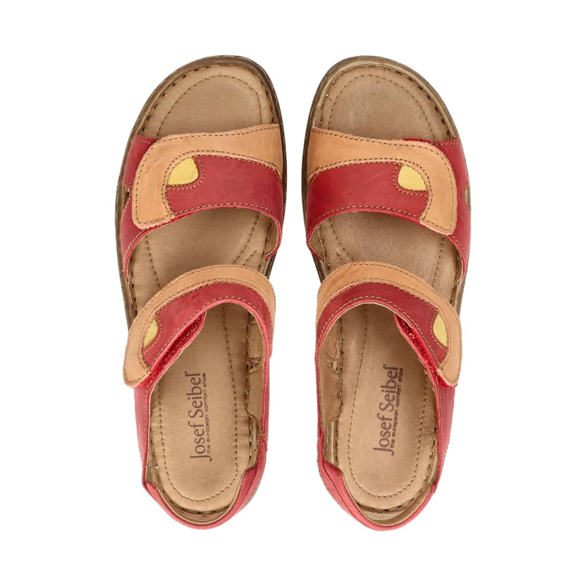 Josef Seibel women's leather sandals multi/coloured