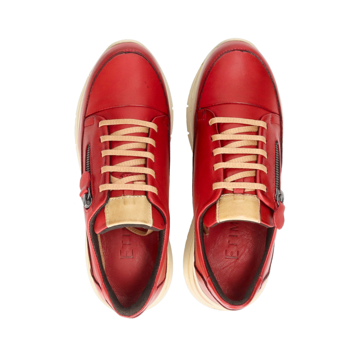 Sneakers | Maxim - Leather Sneakers In Heritage Red - Bally Mens - Dramponga