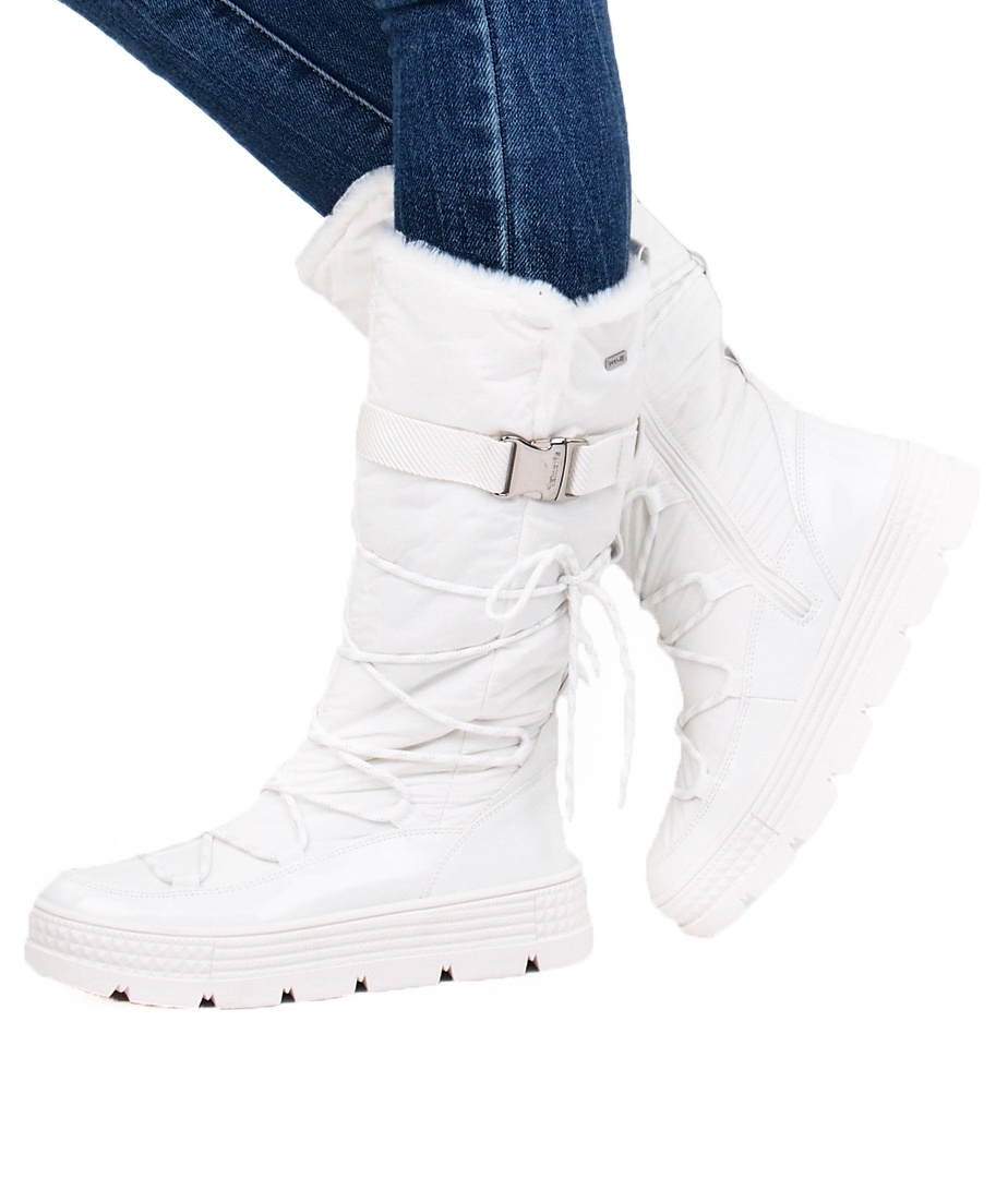 muskel overvælde Indrømme Tamaris women's zippered winter boots - white | Robel.shoes