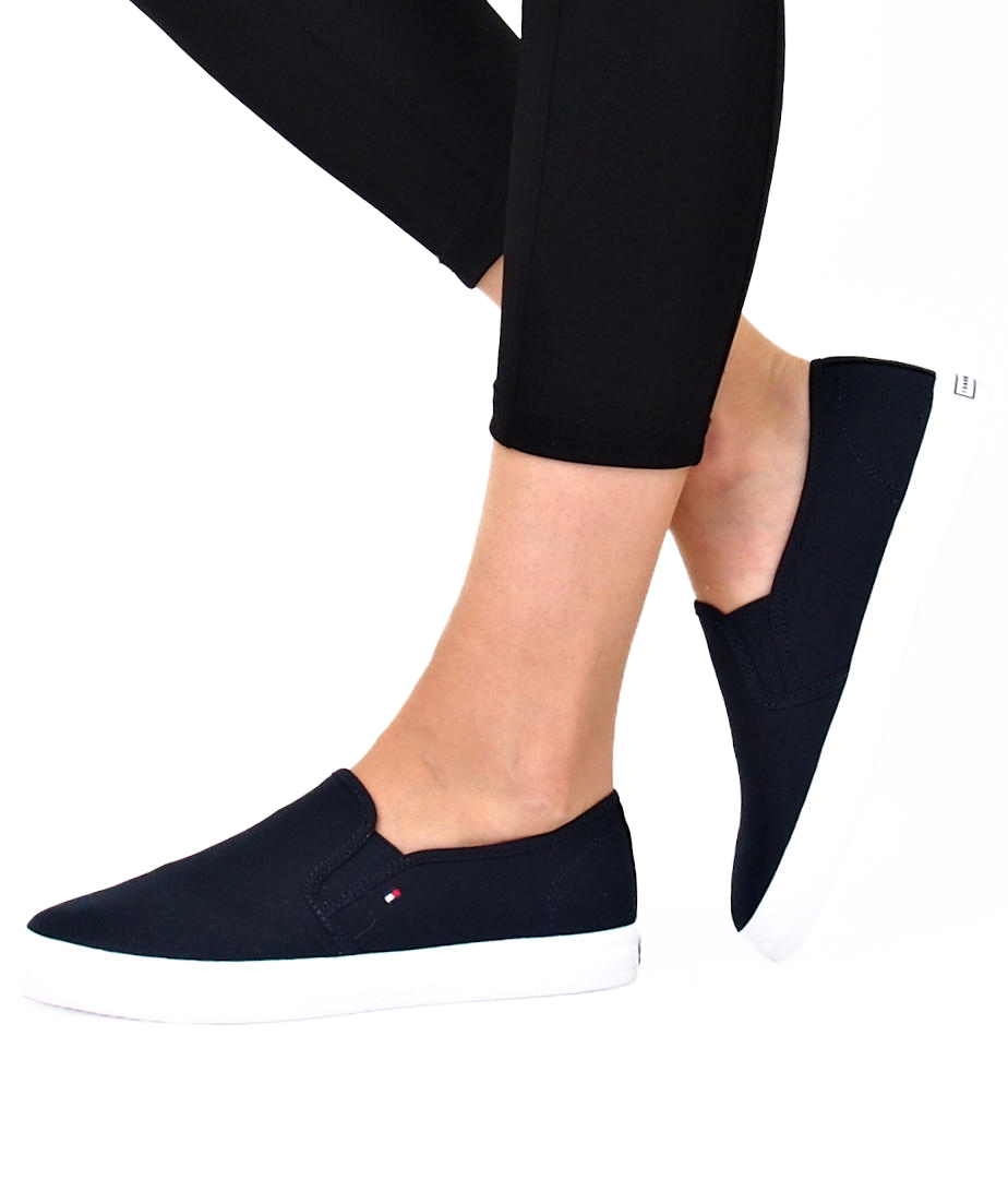 Anvendt Fatal spray Tommy Hilfiger women's slip-on sneakers - dark blue | Robel.shoes