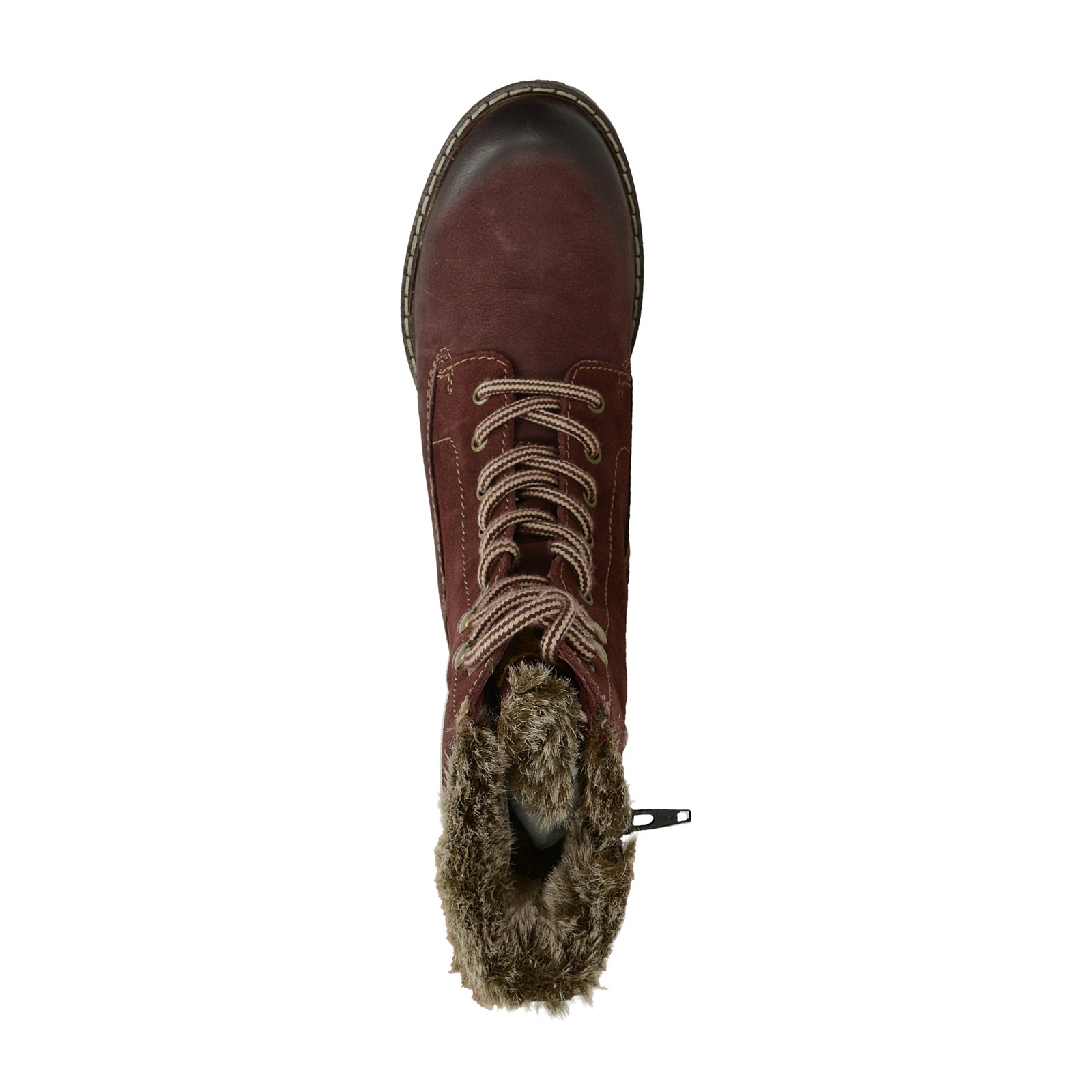 leather low boots - burgundy | Robel.shoes