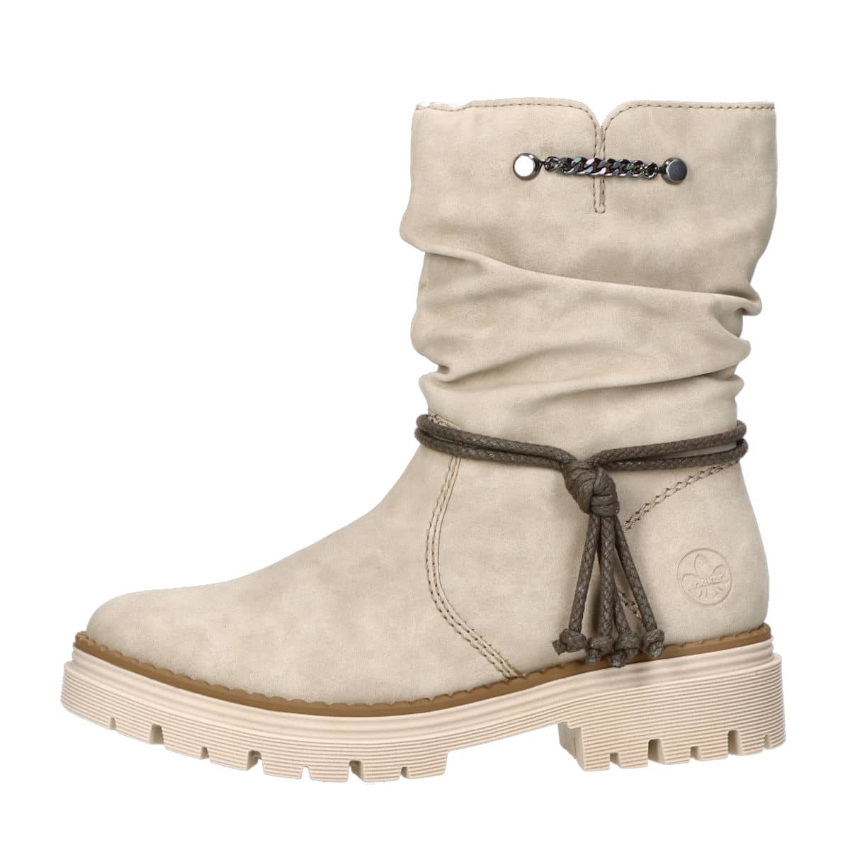 vorst Wind Verhandeling Rieker women's stylish boots with zipper - beige | Robel.shoes