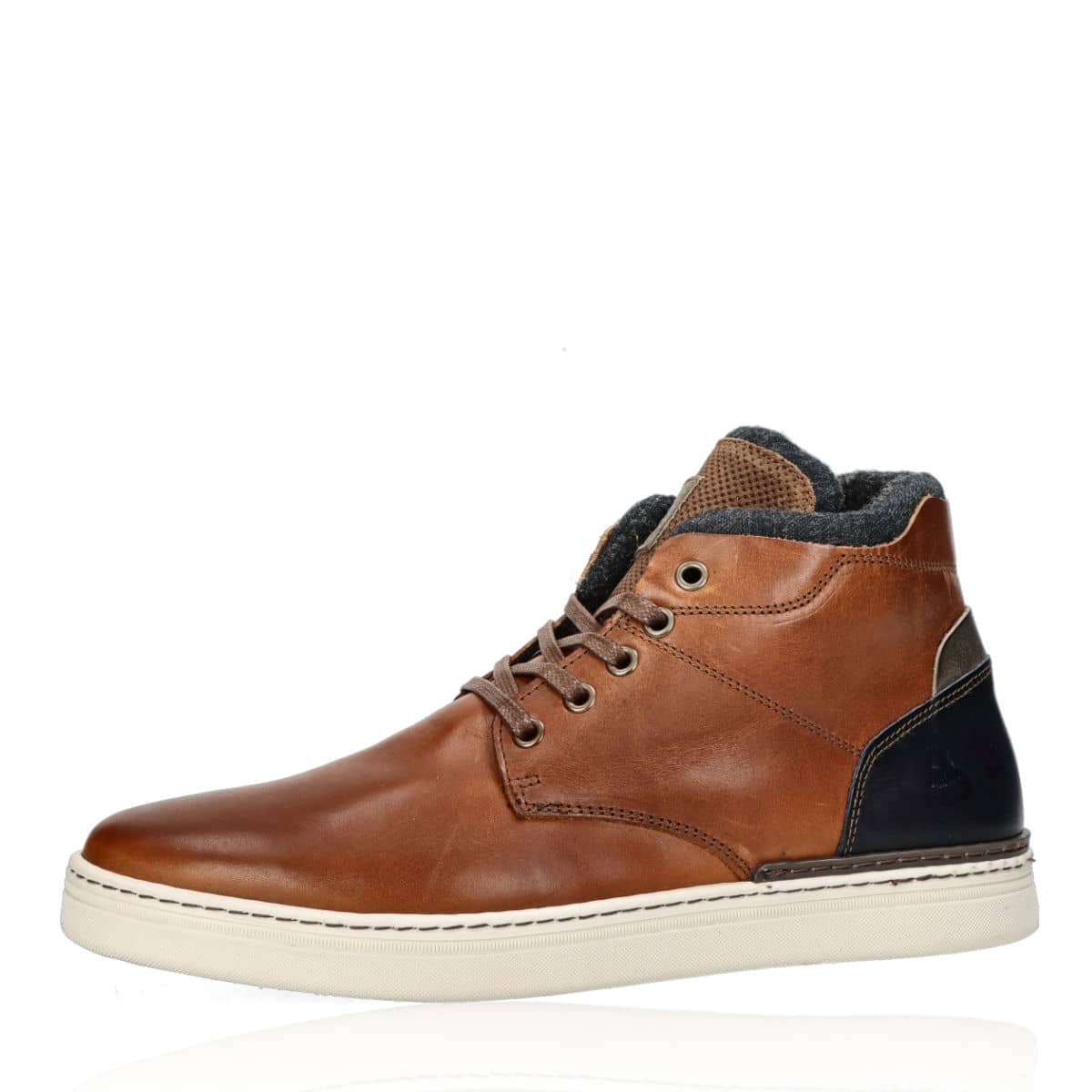 Bullboxer men´s ankle with zipper - brown | Robel.shoes