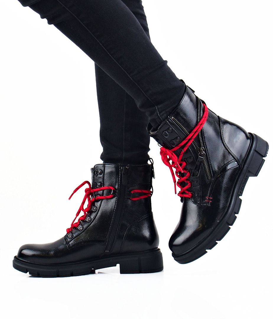 women´s stylish low boots - black Robel.shoes