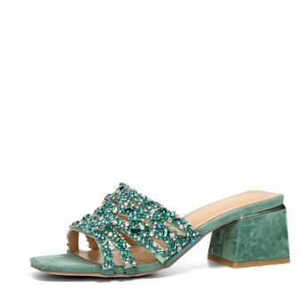 Alma en Pena women's elegant slippers - green