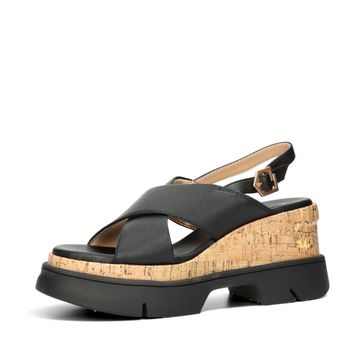 BAGATT women's fashionable sandals on thick soles - black