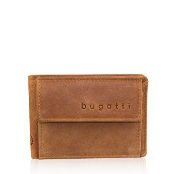 Bugatti men´s leather wallet - cognac brown