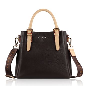 Bugatti women´s fashion handbag - dark brown