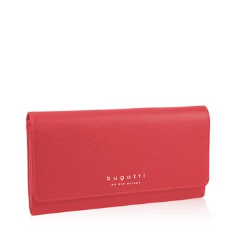 Bugatti women´s practical leather wallet - red