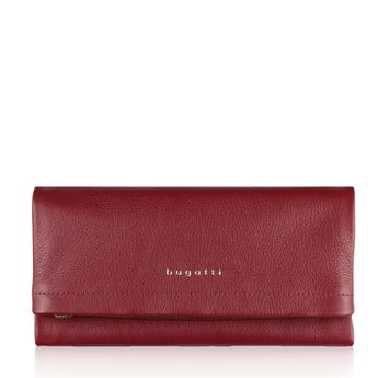 Bugatti women´s leather wallet - burgundy
