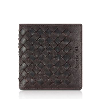 Bugatti men´s stylish leather wallet - dark brown