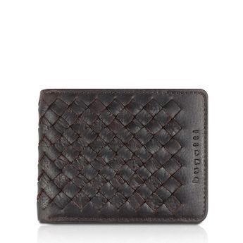 Bugatti men´s leather fashion wallet - dark brown