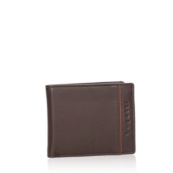 Bugatti men's classic leather wallet - brown