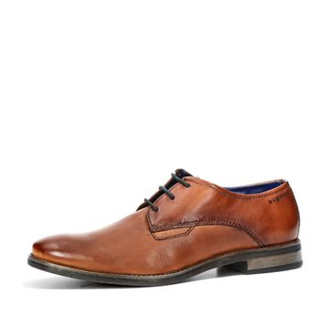 Bugatti men's leather formal shoes - cognac brown