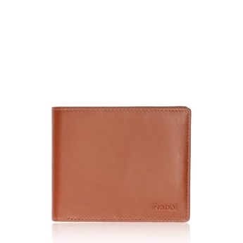 Robel men's leather wallet - cognac brown