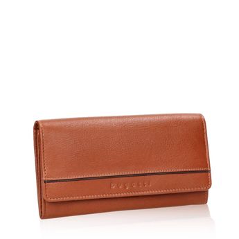 Bugatti women's elegant wallet - cognac brown