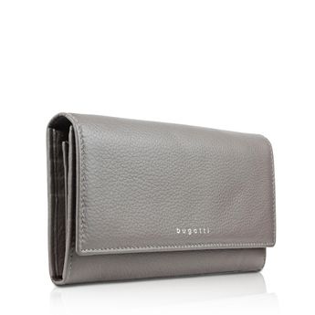 Bugatti women´s classic leather wallet - grey