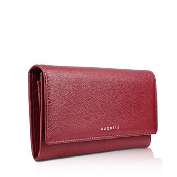 Bugatti women´s leather wallet - red