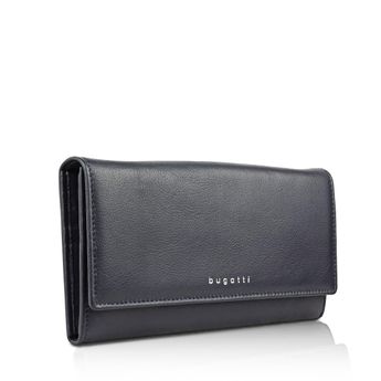 Bugatti women´s leather wallet - dark blue
