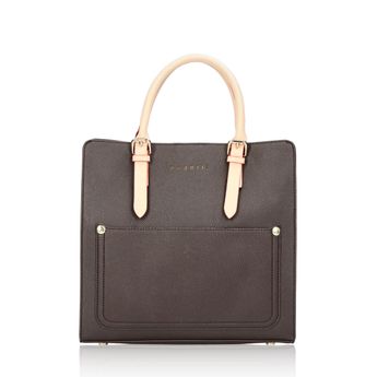 Bugatti women´s stylish handbag - dark brown