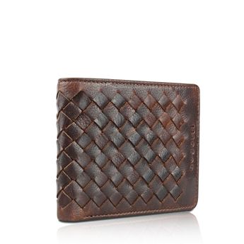 Bugatti men´s elegant leather wallet - brown