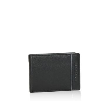 Bugatti men's classic leather wallet - black