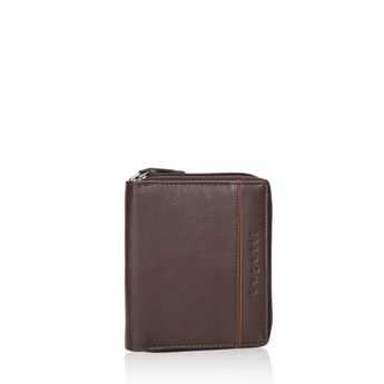 Bugatti men's leather wallet - dark brown