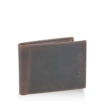 Bugatti men´s leather wallet - dark brown