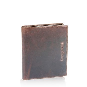 Bugatti men´s leather wallet - dark brown
