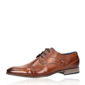 Bugatti men´s leather formal shoes - cognac brown