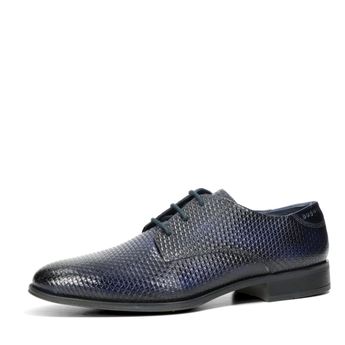 Bugatti men's leather stylish formal shoes - dark blue