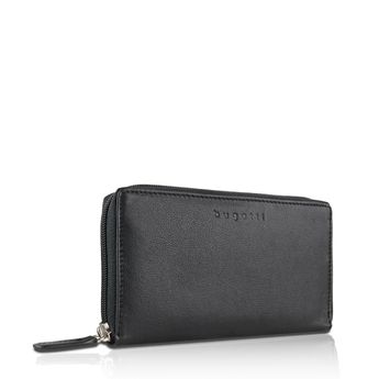 Bugatti universal elegant leather wallet - black