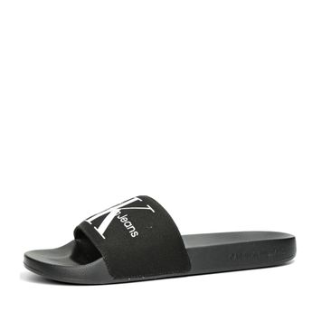 Calvin Klein men's classic slippers - black