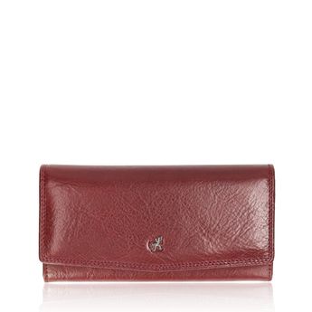 Cosset women's classic leather wallet - burgundy