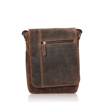 Robel men's leather handbag - brown