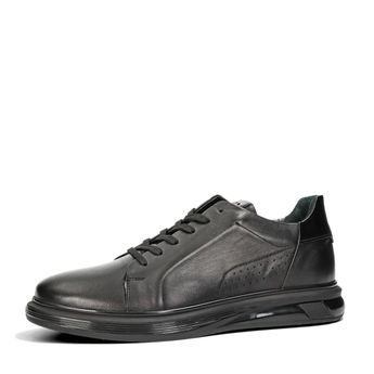 Marcomen men&#039;s leather sneaker - black