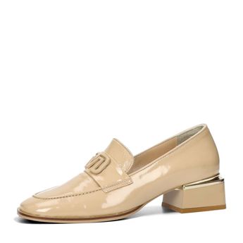 ETIMEĒ women's leather low shoes - beige