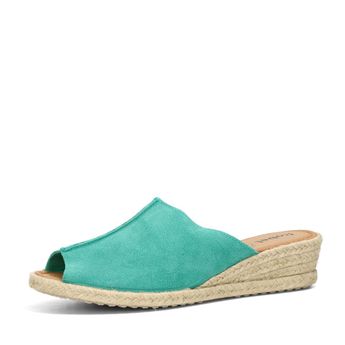 Robel women's suede slippers - blue/green
