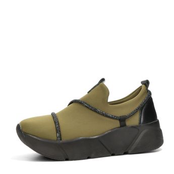ETIMEĒ women's stylish sneakers without lacing - olive