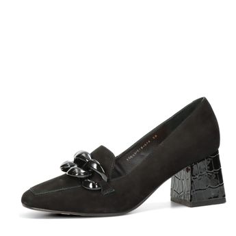 ETIMEĒ women's nubuck low shoes - black