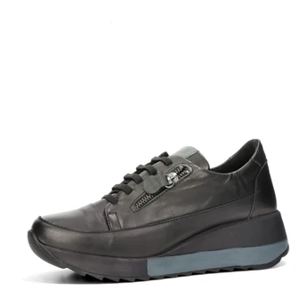 ETIMEĒ women&#039;s leather sneaker - black