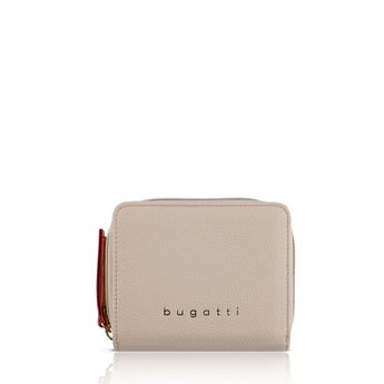Bugatti women's practical wallet with zipper - beige