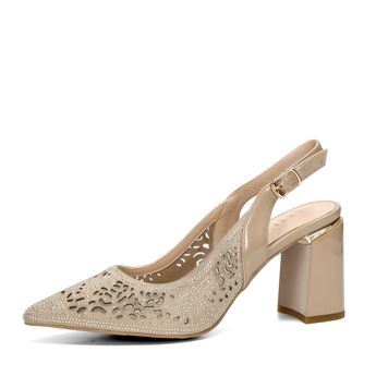 Epica women's elegant heels slingback - beige
