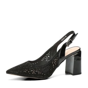 Epica women's elegant heels slingback - black
